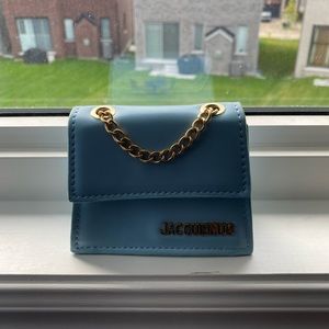 Baby blue Jacquemus bag
